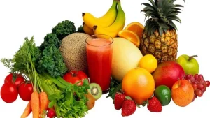 Vegetables _________and Fruit for Good _____Health